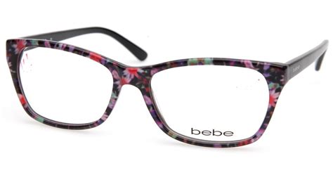 New Bebe Bb5118 Rosy 001 Jet Floral Eyeglasses Frame 55 17 140 B38mm Eyeglass Frames