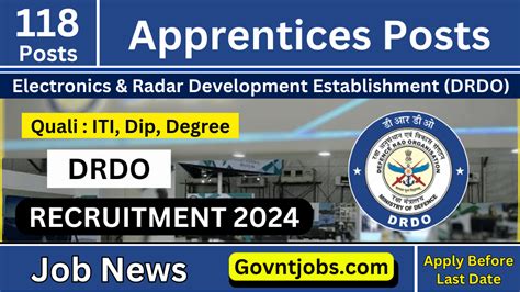 DRDO LRDE Recruitment 2024 118 Vacancies Check Eligibilities Fee