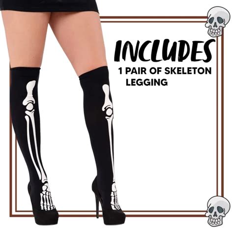 Amazing Dark Glow Skeleton Legging Sl