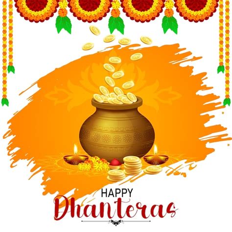 Premium Vector Dhanteras Hindu Festival