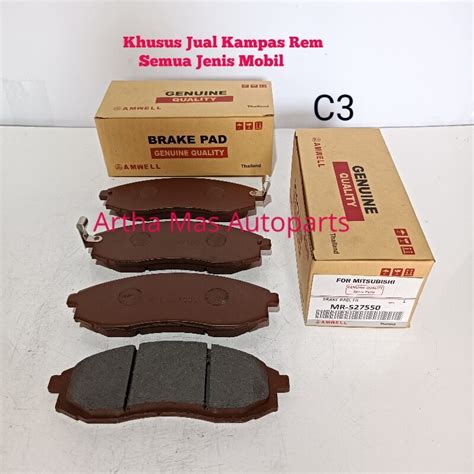 KAMPAS REM DEPAN STRADA L200 SINGLE CABIN BRAKE PAD STRADA L200 SC