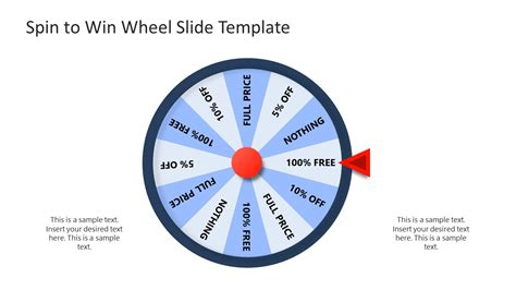 Spin to Win Wheel Slide Template for PowerPoint - SlideModel