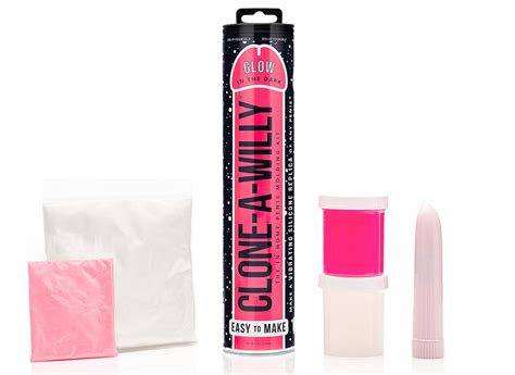 CLONE A WILLY DIY Homemade Dildo Clone Kit Glow In The Dark Pink クローン
