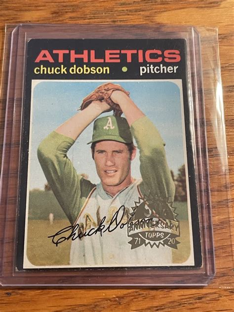 2020 Topps Heritage 1971 50th Stamped Buyback Chuck Dobson 236 EBay