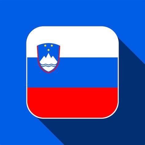 Premium Vector Slovenia Flag Official Colors Vector Illustration