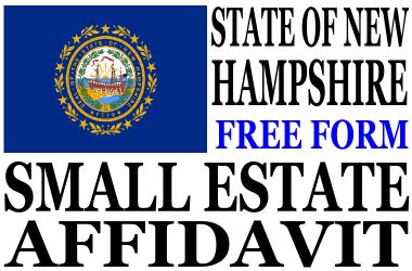 Small Estate Affidavit New Hampshire Small Estate Affidavit Form