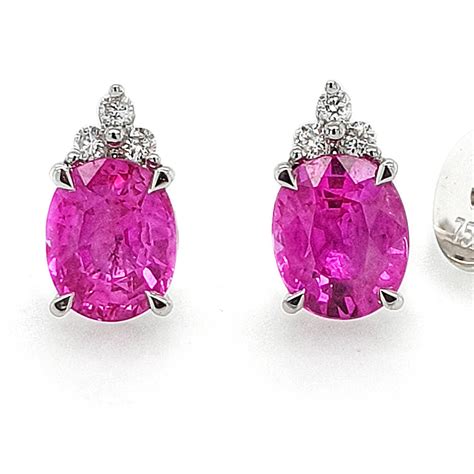 Pink Sapphire Earrings - Troy O'Brien Fine Jewellery