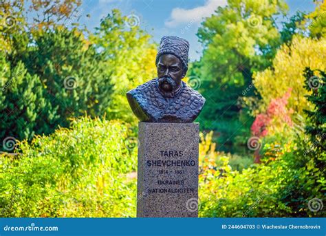 Ukrainian Poet Taras Shevchenko Monument in Public Park Ãstre AnlÃg