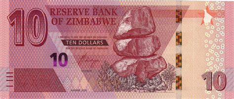 Simbabwe Dollars Geldschein Unz Ma Shops