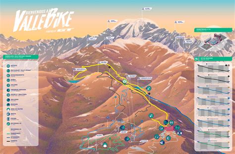 Valle Nevado Trail Map