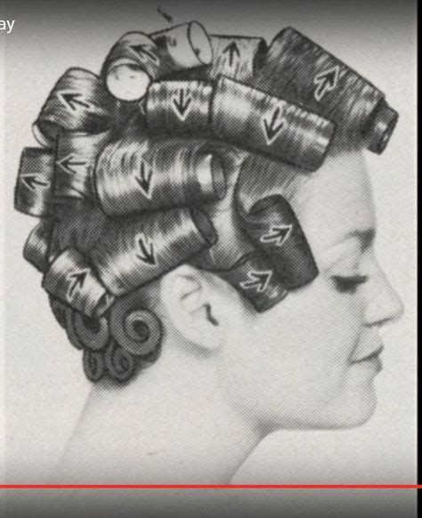 560 Hair Roller Setting Patterns Ideas Hair Rollers Vintage