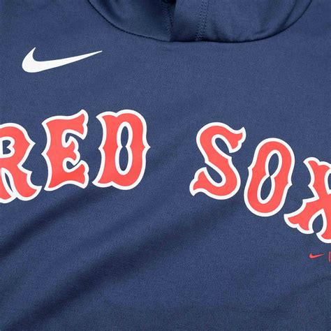 Nike Boston Red Sox Wordmark Therma Dri Fit Mlb Hoodie Navy Fanshop