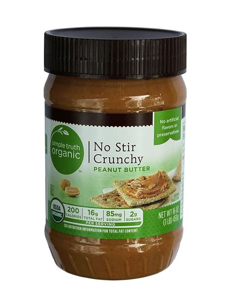 Amazon Simple Truth Organic No Stir Crunchy Peanut Butter 2 Pack