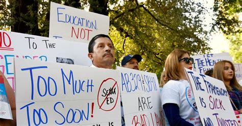 Opposition Grows To Californias Graphic Sex Education Curriculum