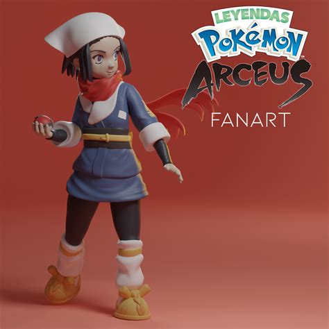 Fichier STL POKEMON LÉG LÉGENDES ARCEUS PERSONNAGE PRINCIPAL 2