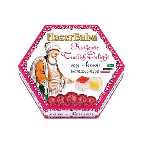 Hazer Baba Rose Lemon Turkish Delight 125g Villa Market