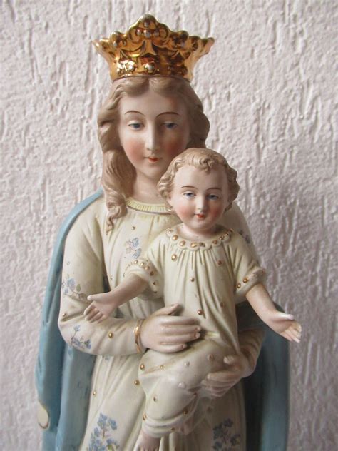 Antique Biscuit Porcelain Statue Of Mary 46 Cm Biscuit Catawiki