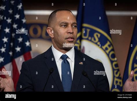 United States House Minority Leader Hakeem Jeffries Democrat Of New