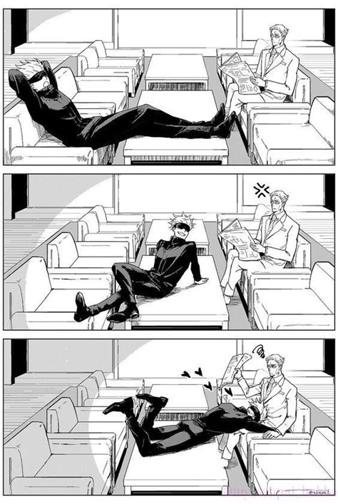 An Image Of A Comic Strip With Two People Sitting On Couches And One