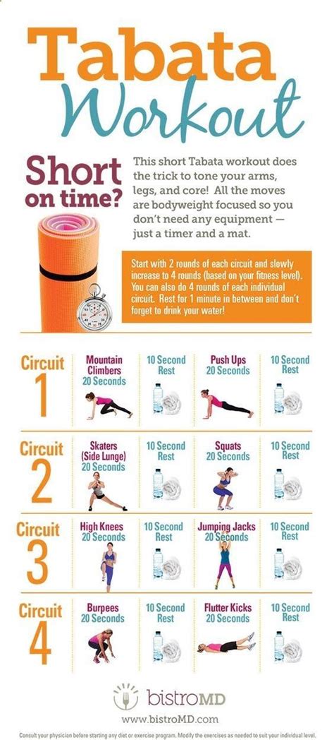 Super Quick And Effective Tabata Workout Quick Workout Easy Yoga
