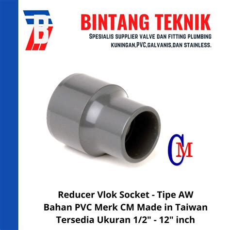 Jual Reducer Sok Vlok Sok 5 X 4 PVC AW Merk CM Taiwan Shopee