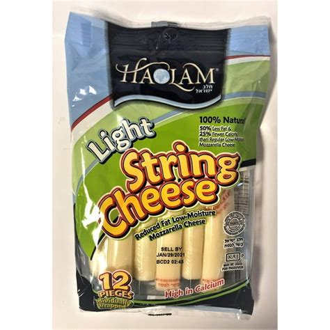 Haolam String Cheese Light Reduced Fat Low Moisture Mozzarella Cheese