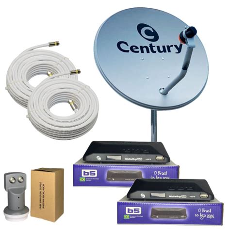 Antena Parab Lica Century Cm Banda Ku G C Midiabox B No Shoptime