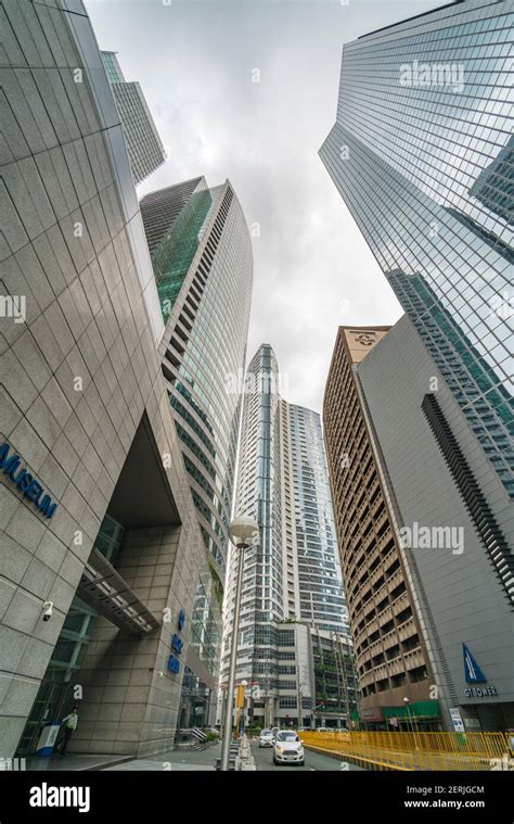 makati philippines august  financial office towers  makati