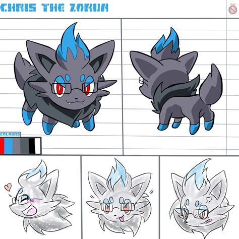 Cm Chris The Zorua Reference Sheet By Shadowhatesomochao On Deviantart