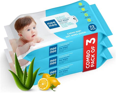 Mee Mee Soft Gentle Baby Wet Wipes Wipes Pack Of Infused With