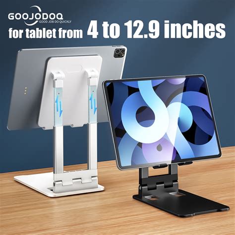 Goojodoq Holder Stand For Ipad And Tablet For Desk Cellphone Adjustable