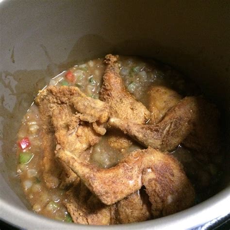 Deep Fried Rabbit & Gravy under pressure. In the style of Dixie. — Big Green Egg Forum