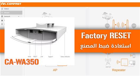 Make A Factory Reset Of A Comfast Ca