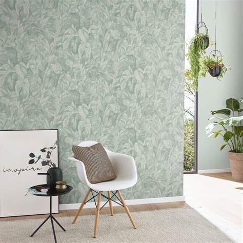 Vliesbehang In Jungle Look In Groen Wall Artnl