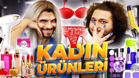 KADIN ÜRÜNLERİNİ DENEDİK 2 w MesutCanTomay YouTube