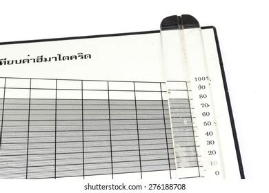 Hematocrit Reader Capillary Tube Hematology Laboratory Stock Photo