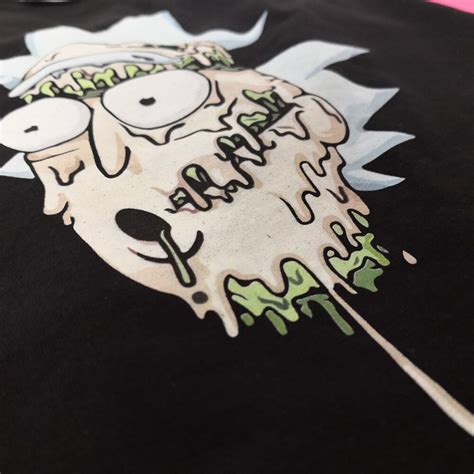 Tricou Rick And Morty Melting Rick Tricouri Cu Mesaje