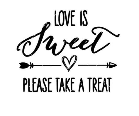 Love Is Sweet Take A Treat Digital SVG PNG Etsy