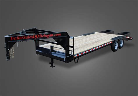 Gvwr Flatbed Gooseneck Trailer Trailer Sales Of Michigan