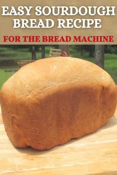 Sourdough Bread Recipe For The Bread Machine Using Whole Wheat • The