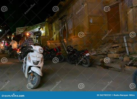 Night View of City Street, Jaisalmer City Editorial Photography - Image ...