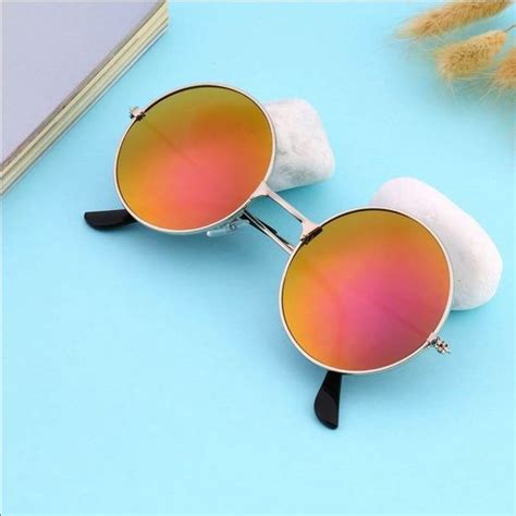 ️new ️retro Red Mirror Lens Sunglasses Mirrored Lenses Sunglasses