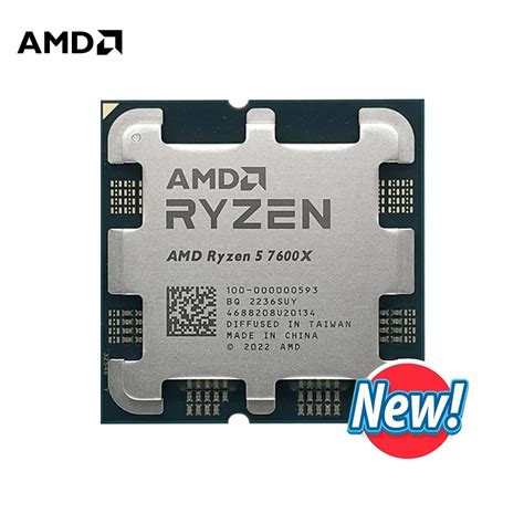 NEW AMD Ryzen 5 7600X R5 7600X 4 7 GHz 6 Core 12 Thread CPU Desktop