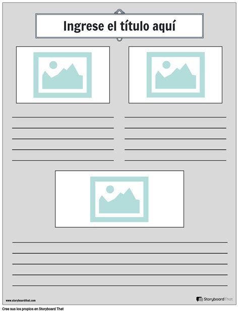 Plantilla De Periódico 8 Storyboard Por Es Examples