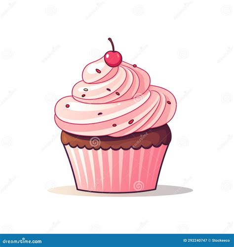 Minimalist Cupcake Bakery Logo Design Vector Illustration