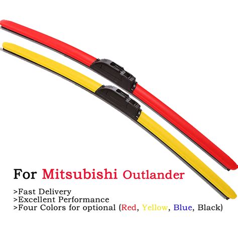 Hesite Colored Hybrid Wiper Blades For Mitsubishi Outlander I Iii Xl