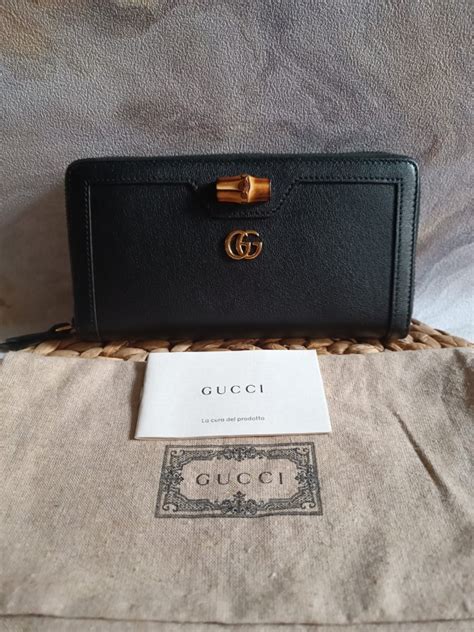 Fast Sale Reprice Again Vvgc Gucci Diana Continental Bamboo Long