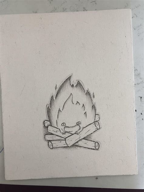 Calcifer fan art by me : r/ghibli