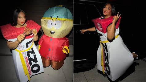 Lizzo Wears Ozempic Themed Halloween Costume Inspired By South Park Parody After Slamming