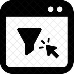 Click funnel Icon - Download in Glyph Style